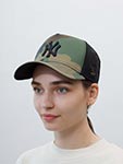 Бейсболка NEW ERA арт. 11579473 New York Yankees MLB (камуфляж / черный)